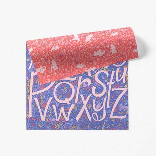 Alpha Double Sided Gift Wrap